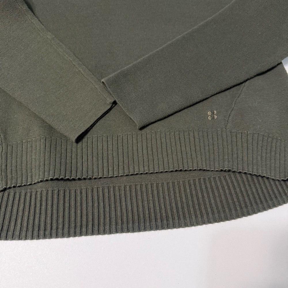 Sweaty Betty Serenity Jumper Sweater Women Size S pullover Knit Dark Green - Picture 8 of 13